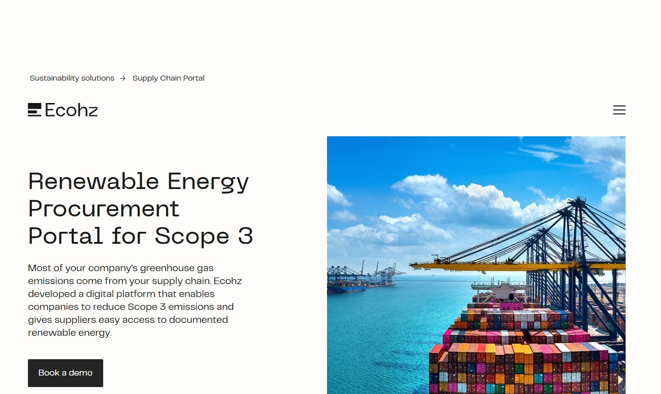 Ecohz website