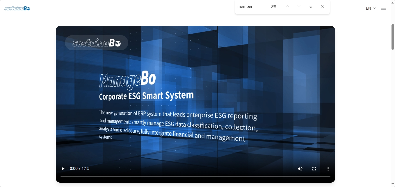 ManageBo webpage
