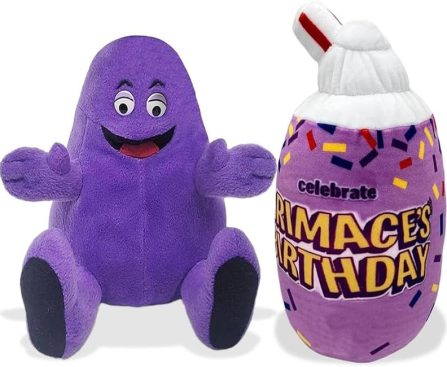 Bring Home the Cheer with a Grimace Plushie